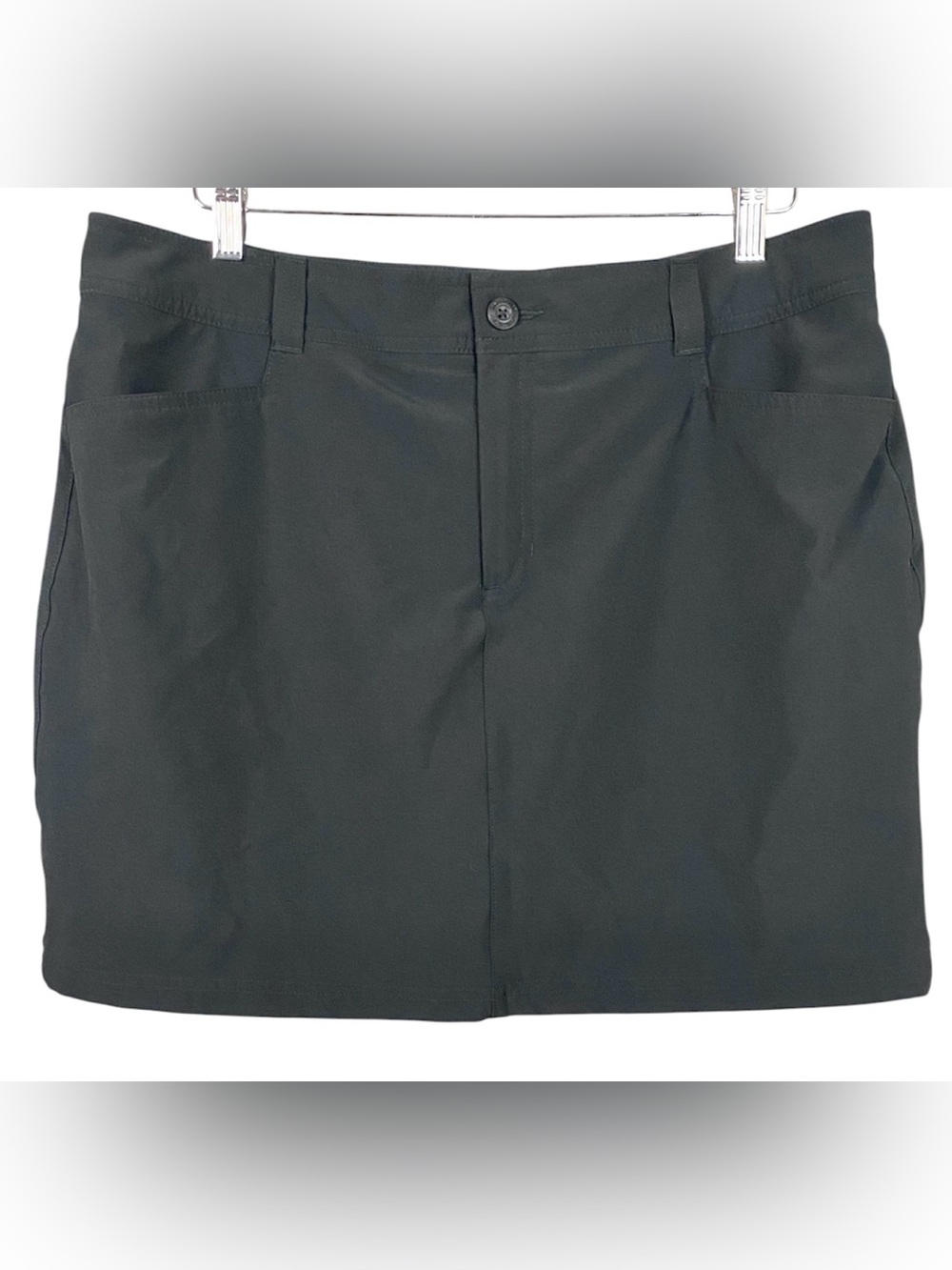 Women’s Eddie Bauer Adventurer 2.0 Skort Classic Button Waistband Black Size 14